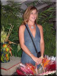 Vanessa, the ex-flower girl at Restaurants in Grand Case St Martin Grand Case Saint Martin